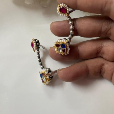 Small Kundan Fusion Earcuff