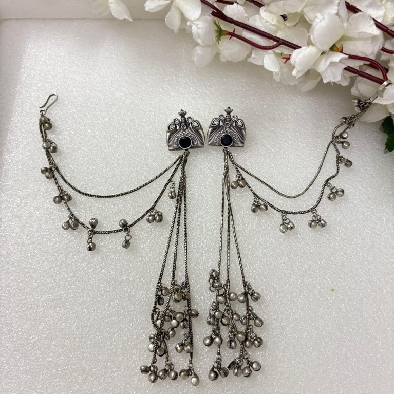 kashmiri Earring with Ear chain