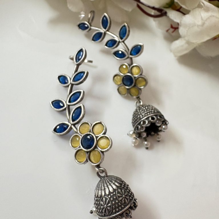 Stone Flower Earcuff