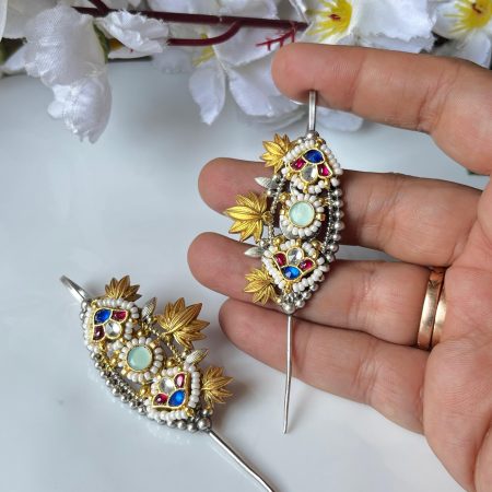 Kundan Needle Earcuff