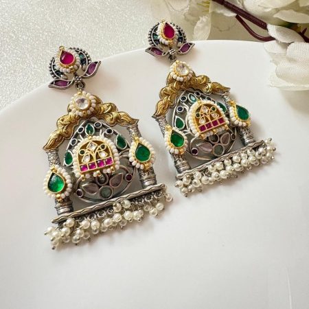 Kundan Fusion Earring