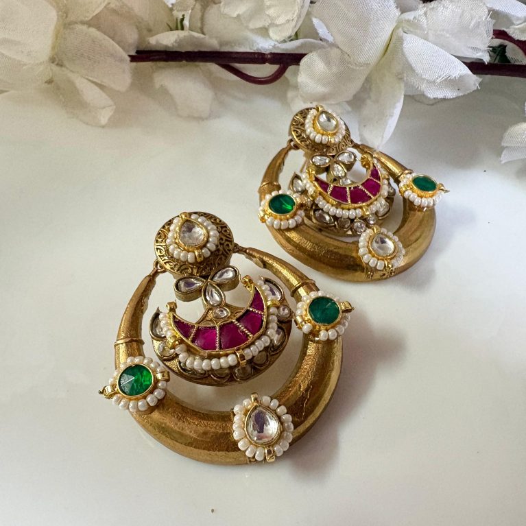 Apala Polish Kundan Earring