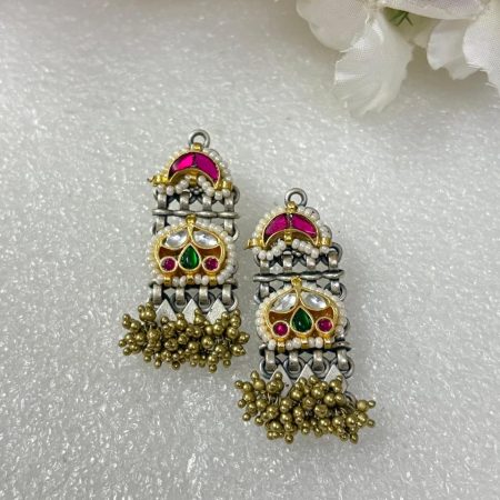 Dualtone Kundan Fusion Earring