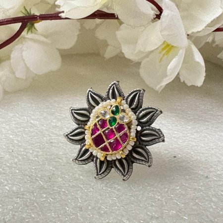 Kundan Fusion Ring