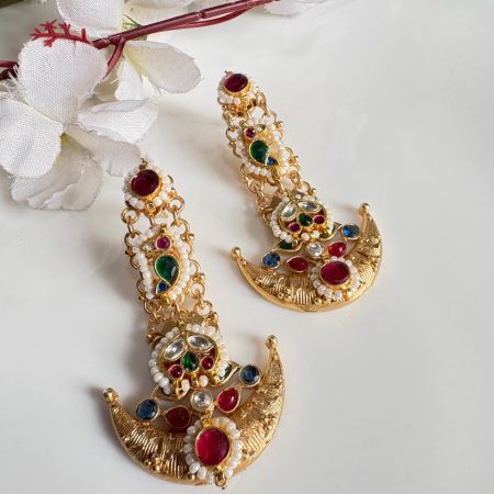 Gold Matt Fusion Earring