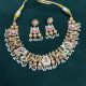 Gold Matt kundan Fusion Choker Set