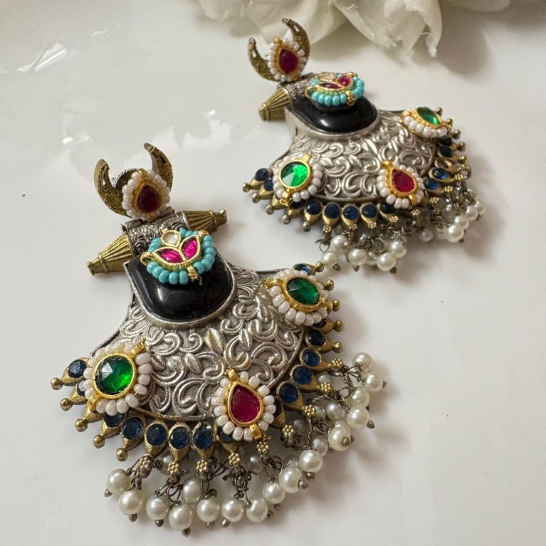 Kundan Fusion Earring