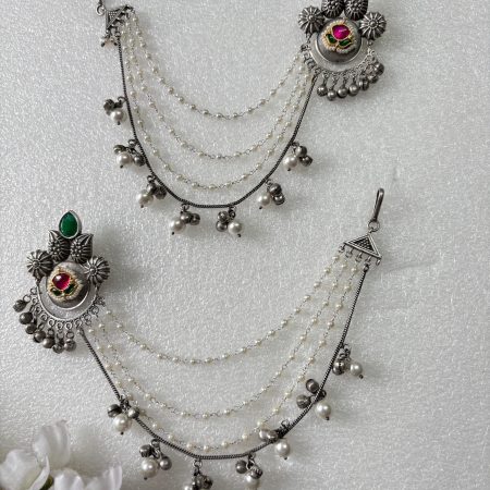 Antique Earring With Ear chains