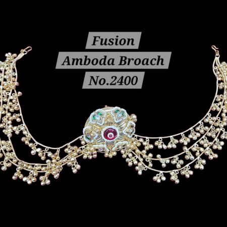 Kundan Fusion Hair brooch