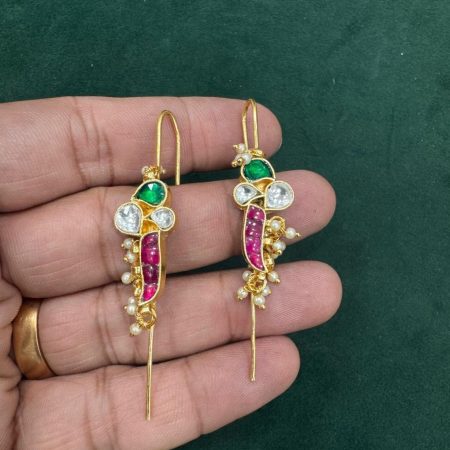Kundan Needle Earring