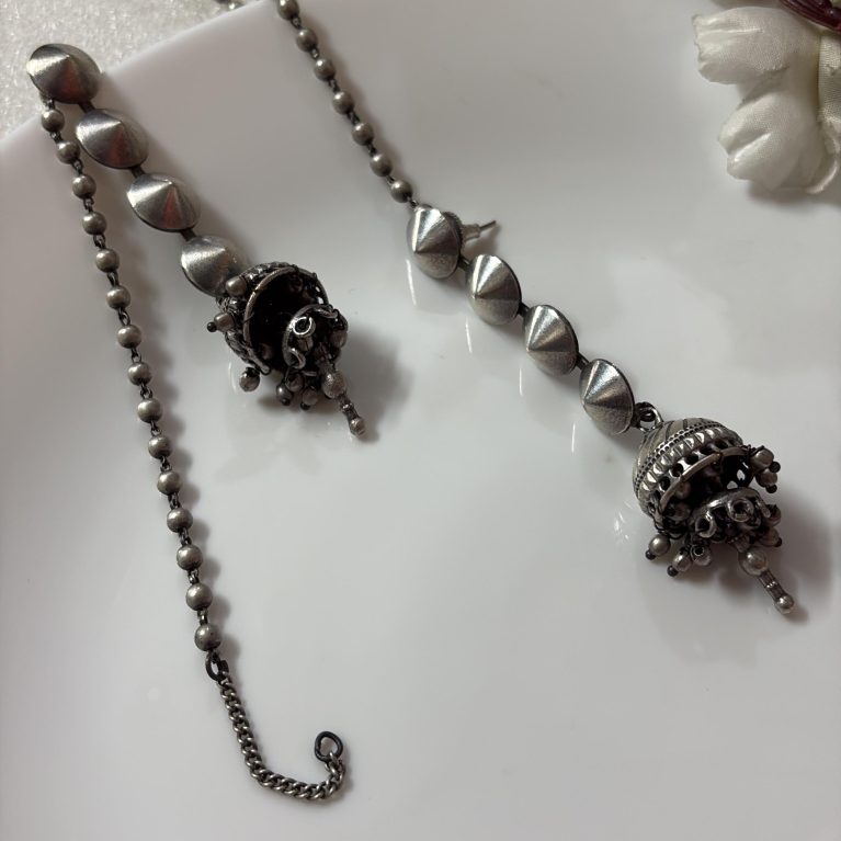 SLA Kaan Chain Long Earring (Jhumka)