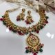 Gold Matt Kundan Choker Set