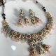 Dual-Tone Kundan Choker Set