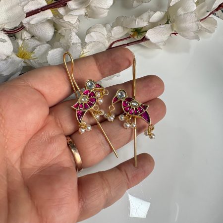 Kundan Needle Earring