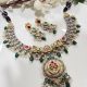Dual-Tone Kundan Choker Set
