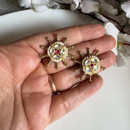 Antique Kundan SLA Stud